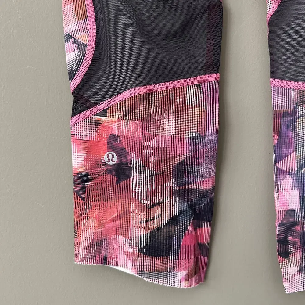 Lululemon On Pace 21” Crop Nulux - 8 Sun Dazed Multi Pink